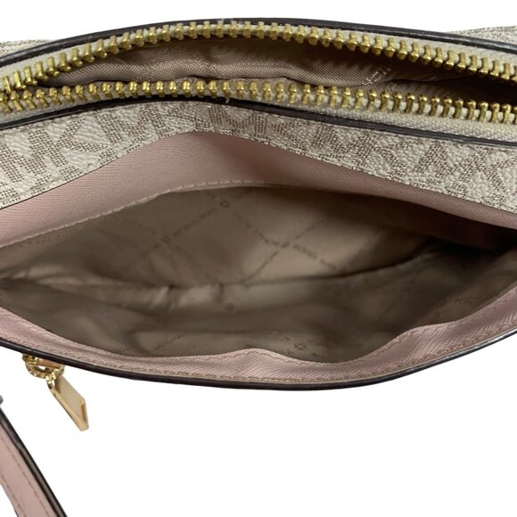 Michael Kors Jet Set East West Signature Saffiano Leather Crossbody Bag - Picture 13 of 15